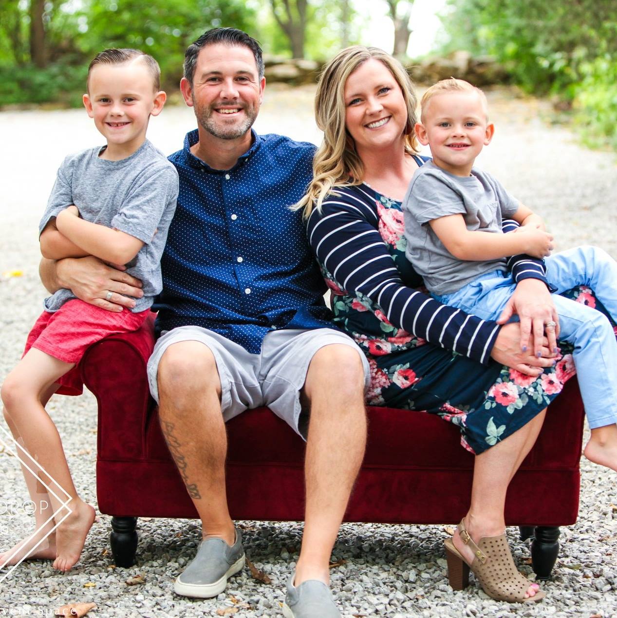 Nick Brown and family